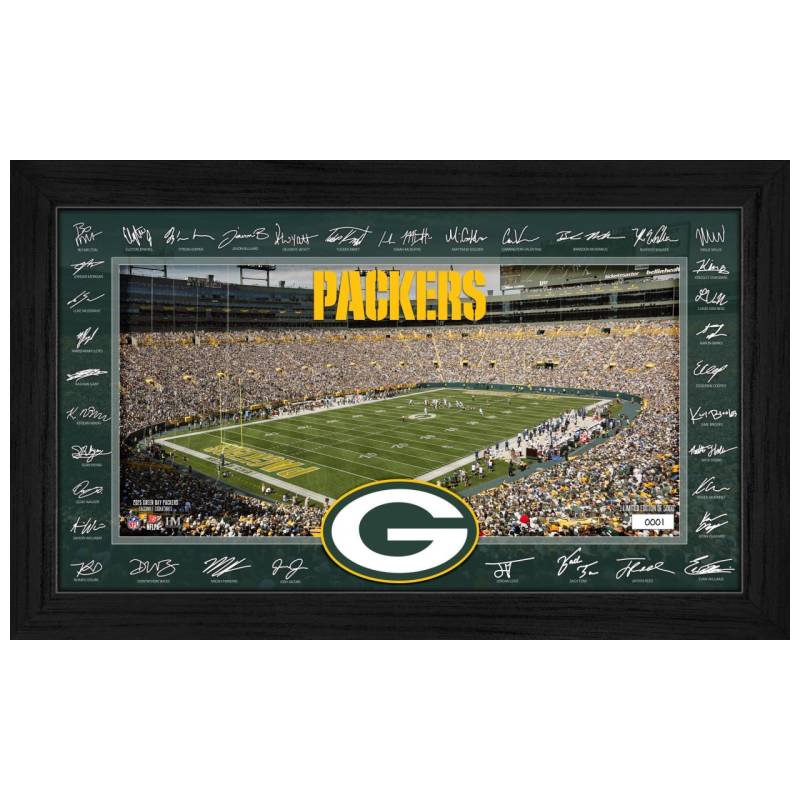 Green Bay Packers 2025 NFL Signature Gridiron Bild von Highland Mint