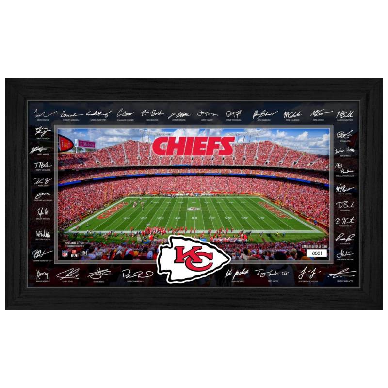 Kansas City Chiefs 2025 NFL Signature Gridiron Bild von Highland Mint
