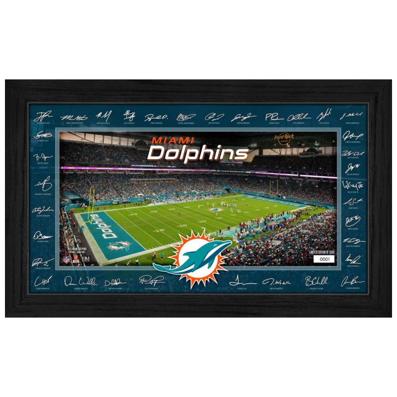 Miami Dolphins 2025 NFL Signature Gridiron Bild von Highland Mint