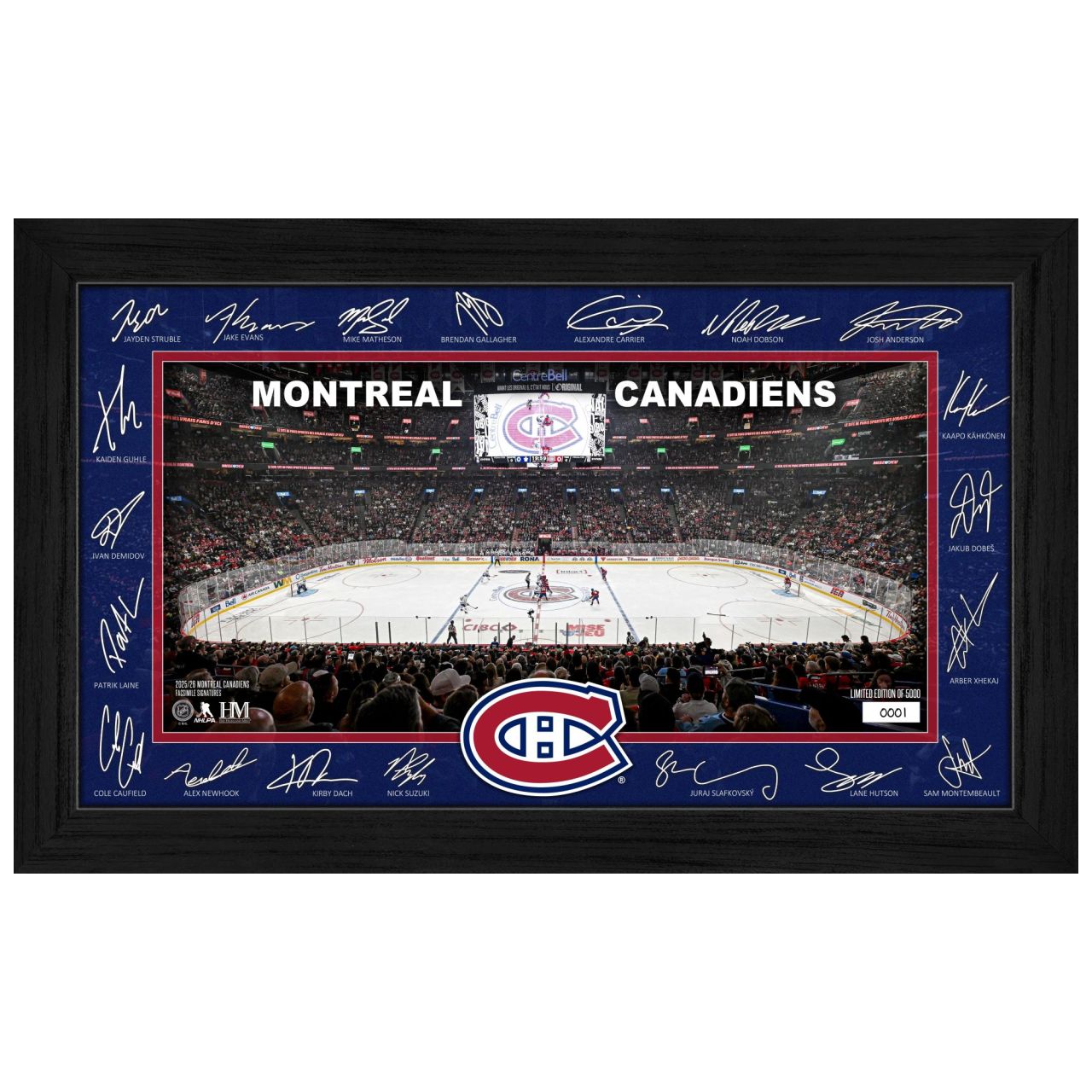 Montreal Canadiens 2025 NHL Signature Rink Bild von Highland Mint