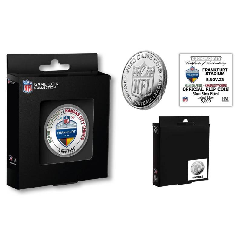 NFL Frankfurt Game 2023 Official Flip Coin (39mm) Münze von Highland Mint