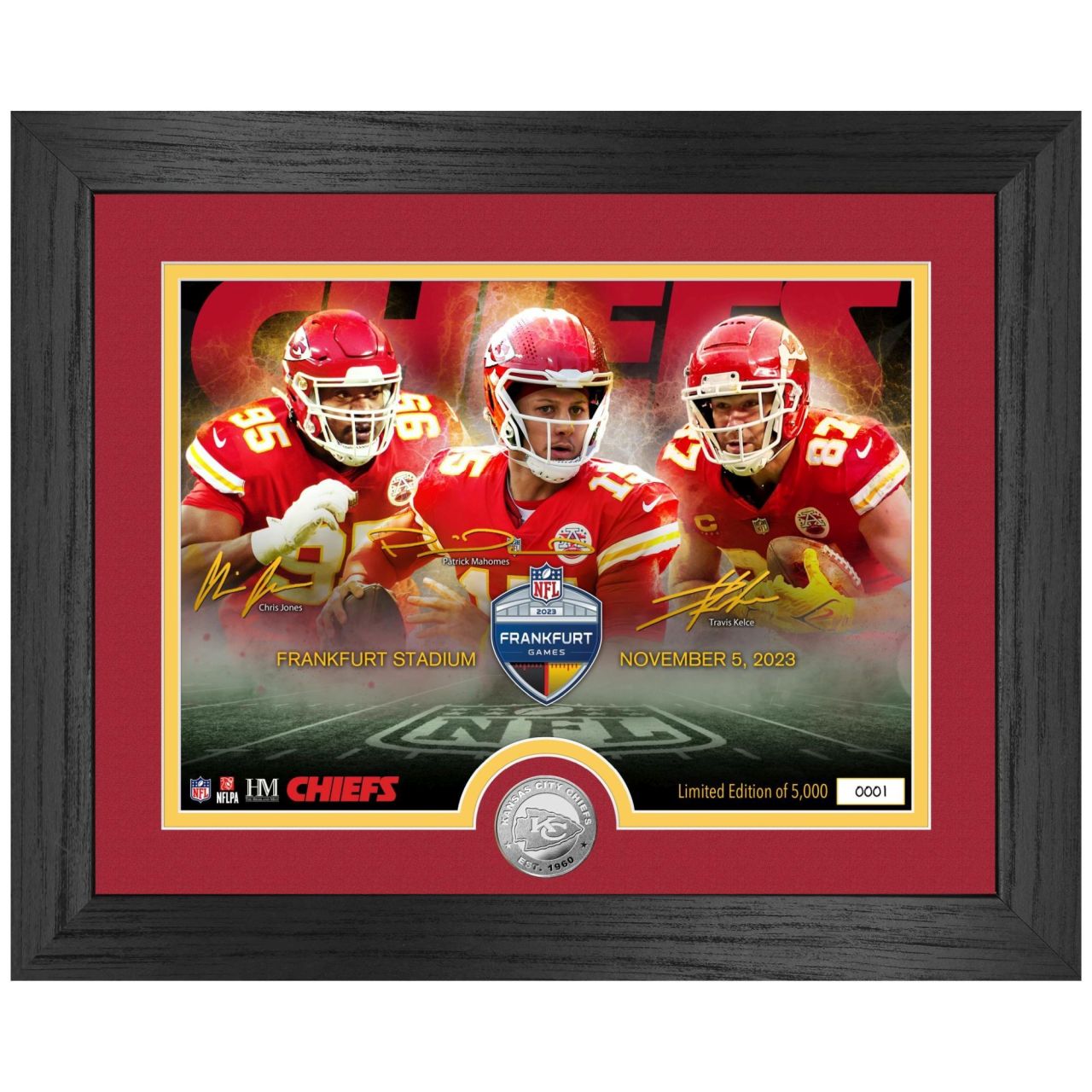 NFL Frankfurt Kansas City Chiefs Team Force Coin Bild von Highland Mint