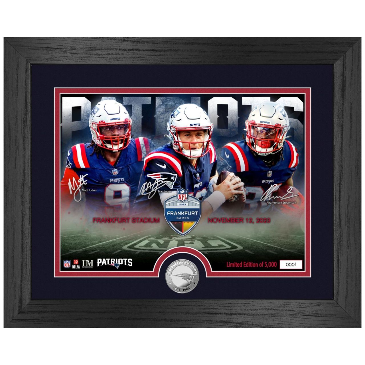 NFL Frankfurt New England Patriots Team Force Coin Bild von Highland Mint