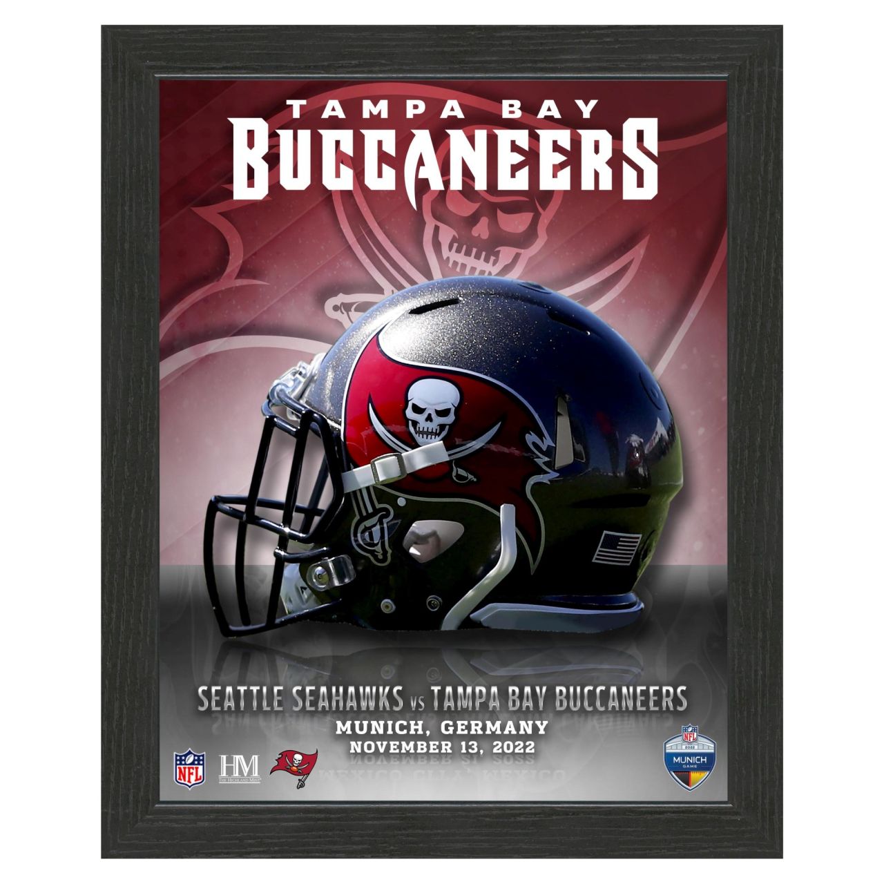 NFL Munich Game 2022 Tampa Bay Buccaneers Bild Fotorahmen von Highland Mint