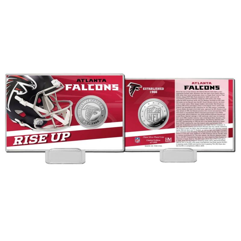 NFL Team History Silver Coin Card - Atlanta Falcons NFL Team History Silver Coin Card - Atlanta Falcons von Highland Mint