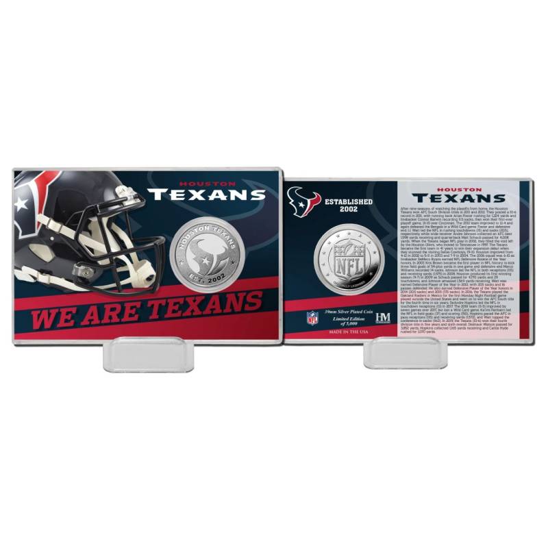 NFL Team History Silver Coin Card - Houston Texans NFL Team History Silver Coin Card - Houston Texans von Highland Mint