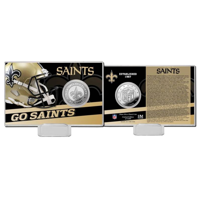 NFL Team History Silver Coin Card - New Orleans Saints NFL Team History Silver Coin Card - New Orleans Saints von Highland Mint