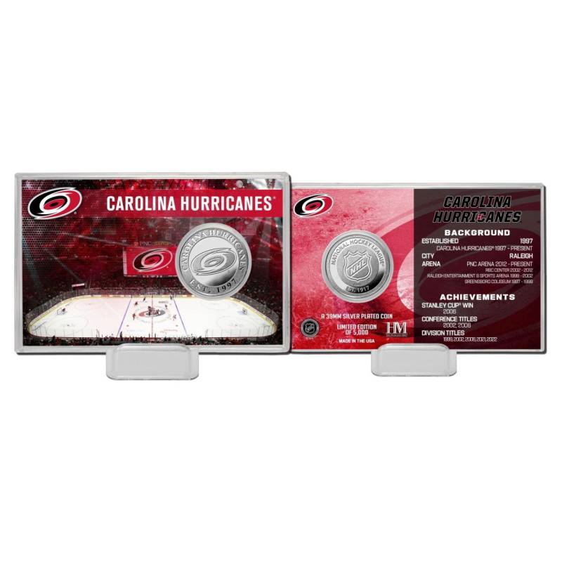 NHL Team History Silver Coin Card - Carolina Hurricanes NHL Team History Silver Coin Card - Carolina Hurricanes von Highland Mint