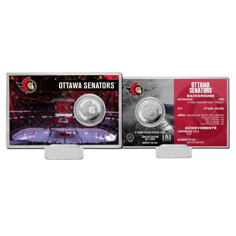 NHL Team History Silver Coin Card - Ottawa Senators NHL Team History Silver Coin Card - Ottawa Senators von Highland Mint