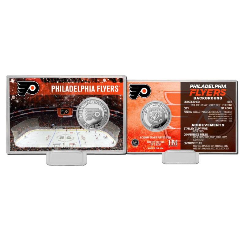 NHL Team History Silver Coin Card - Philadelphia Flyers von Highland Mint