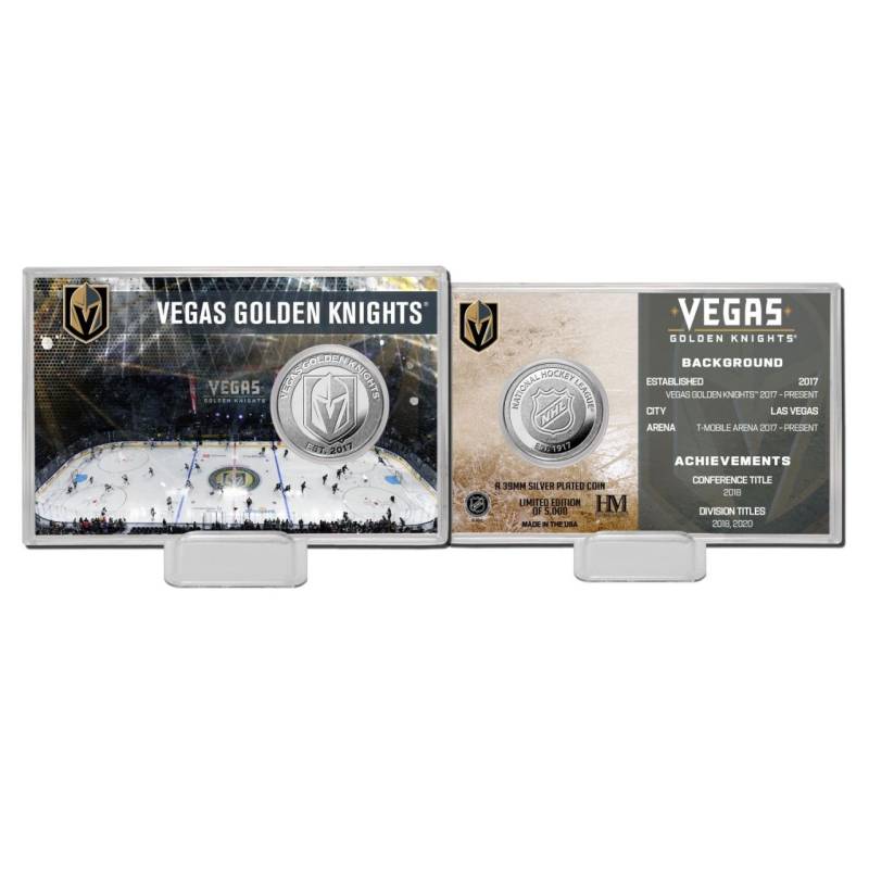 NHL Team History Silver Coin Card - Vegas Golden Knights von Highland Mint