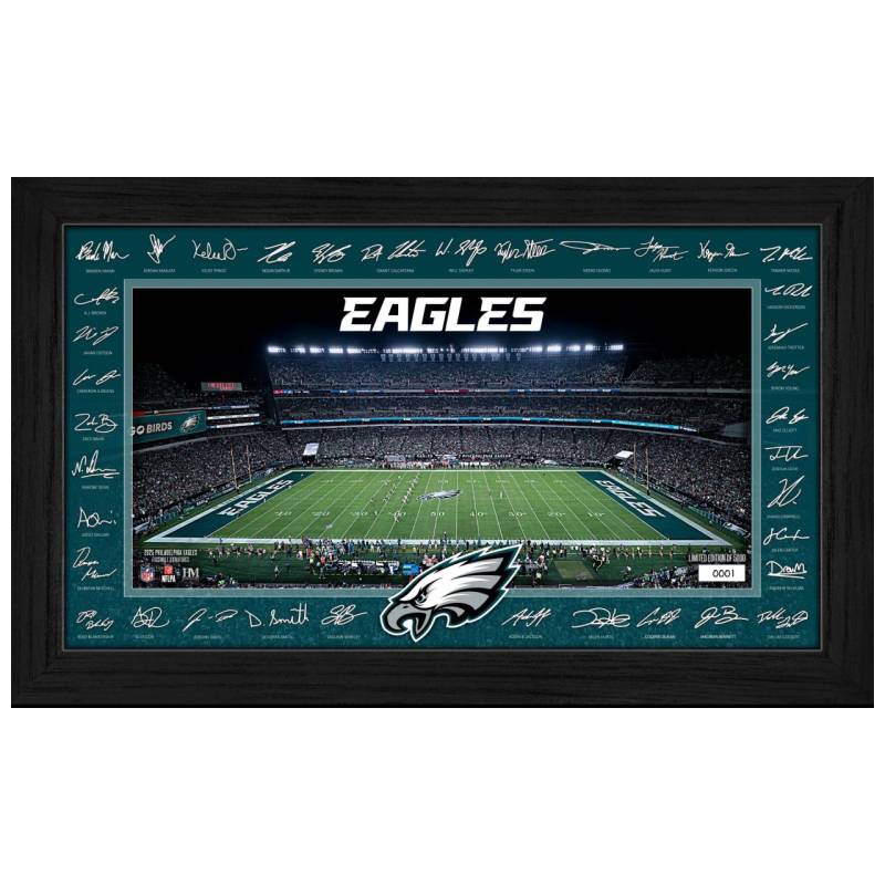 Philadelphia Eagles 2025 NFL Signature Gridiron Bild von Highland Mint