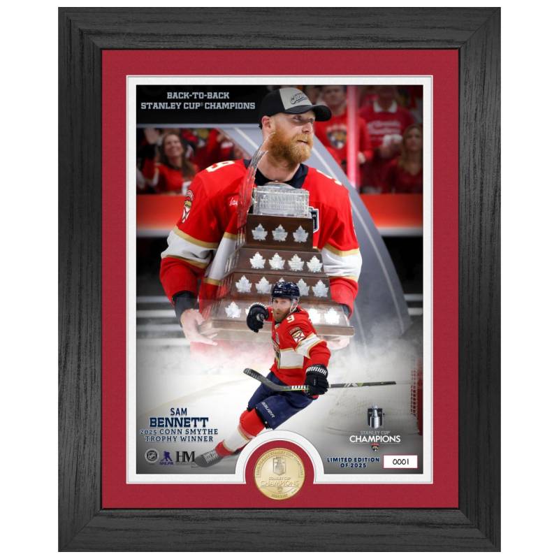 Sam Bennett NHL Stanley Cup Champions Conn Smythe Trophy von Highland Mint