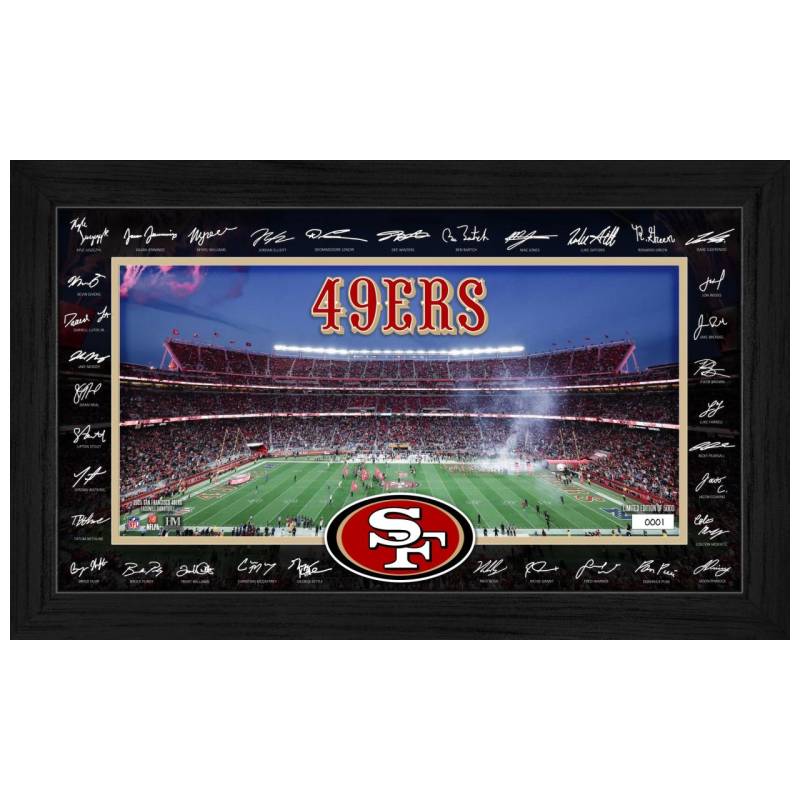 San Francisco 49ers 2025 NFL Signature Gridiron Bild von Highland Mint