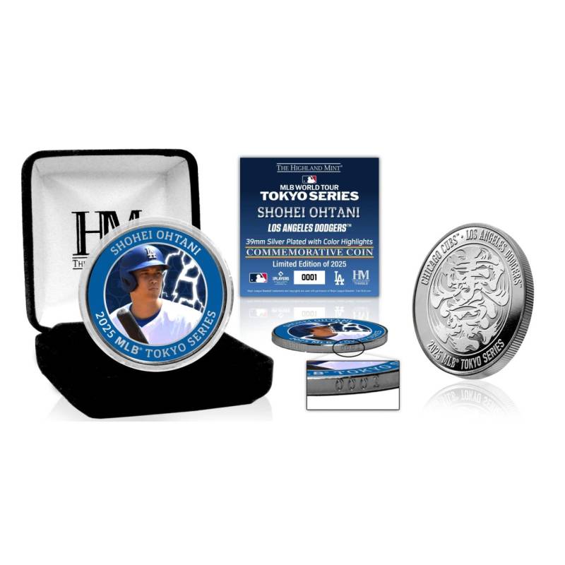 Shohei Ohtani 2025 Tokyo Series Los Angeles Dodgers Münze von Highland Mint