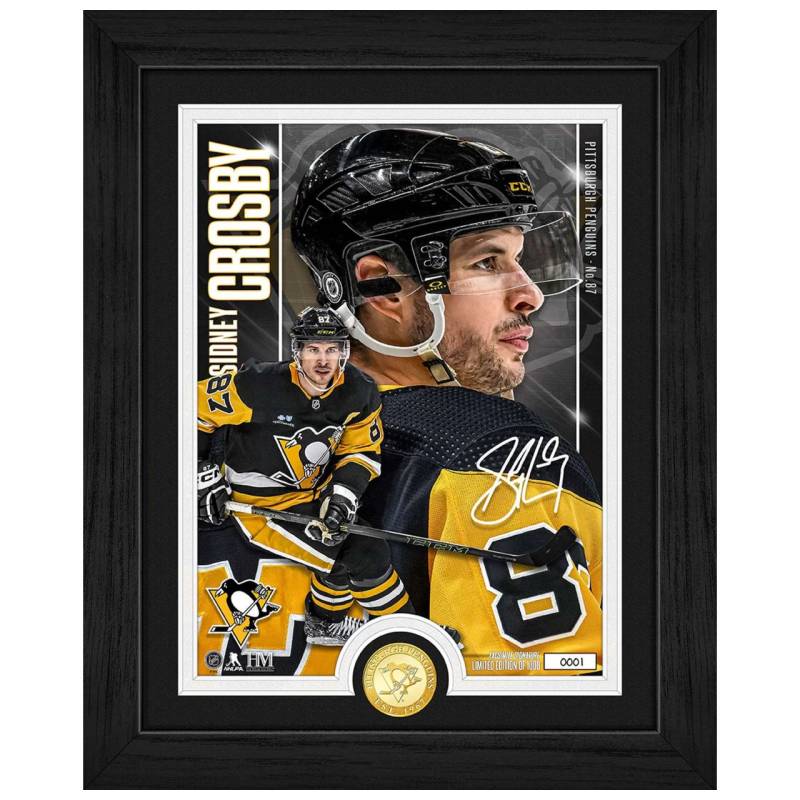 Sidney Crosby Pittsburgh Penguins Coin Artist Bild von Highland Mint