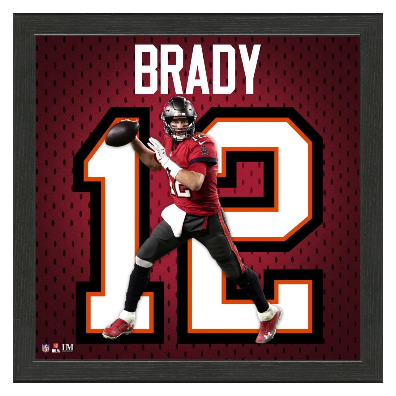 Tom Brady Tampa Bay Buccaneers Impact Jersey Frame Bild von Highland Mint