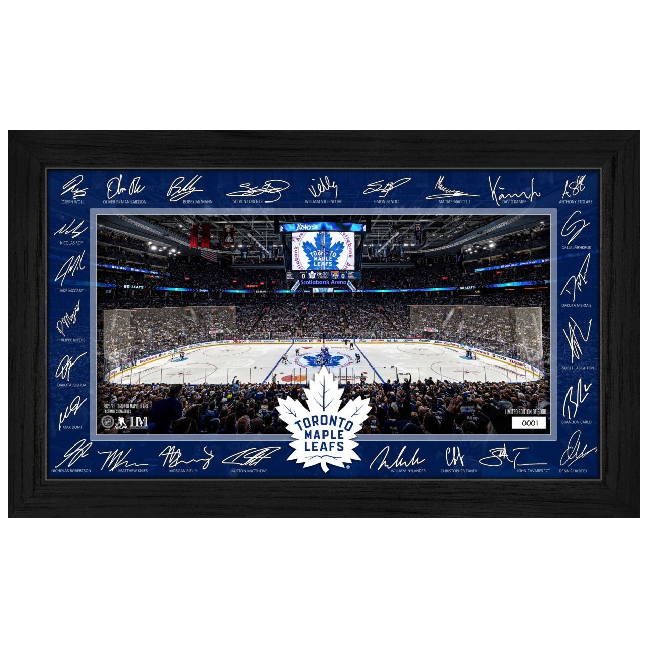 Toronto Maple Leafs 2025 NHL Signature Rink Bild von Highland Mint