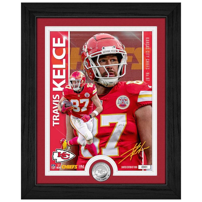 Travis Kelce Kansas City Chiefs Artist Coin Bild von Highland Mint