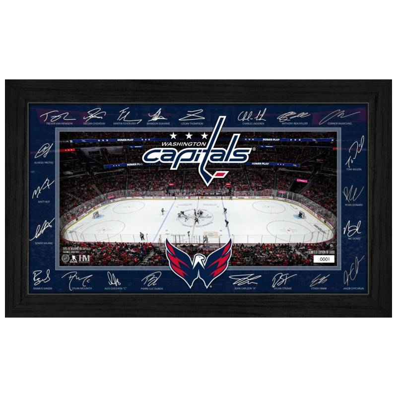 Washington Capitals 2025 NHL Signature Rink Bild von Highland Mint