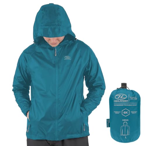 Highlander Herren Jac077-pl-s Jacke, blau (Petrol Blue), S von Highlander