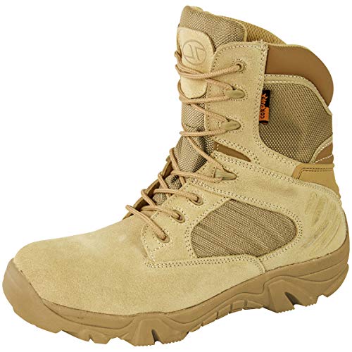 Highlander Mens Echo Cordura & Leather Reinforced Combat Boots (UK 7 (EU 41, US 7.5-8), Tan) von Highlander