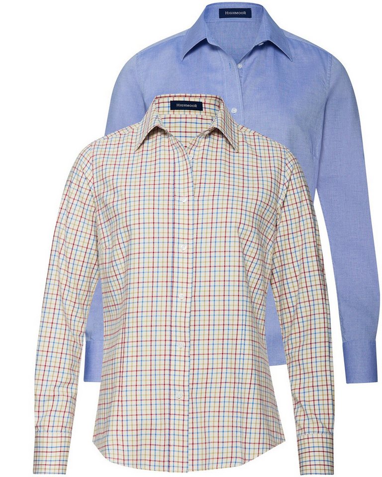Highmoor Hemdbluse Blusen im Doppelpack von Highmoor
