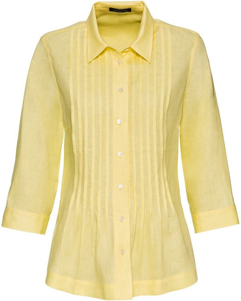 Highmoor Hemdbluse Leinenbluse mit Biesen von Highmoor