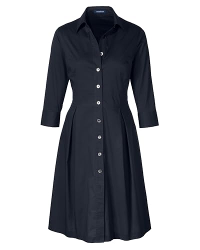 Highmoor Hemdblusenkleid Dunkelblau 40 von Highmoor