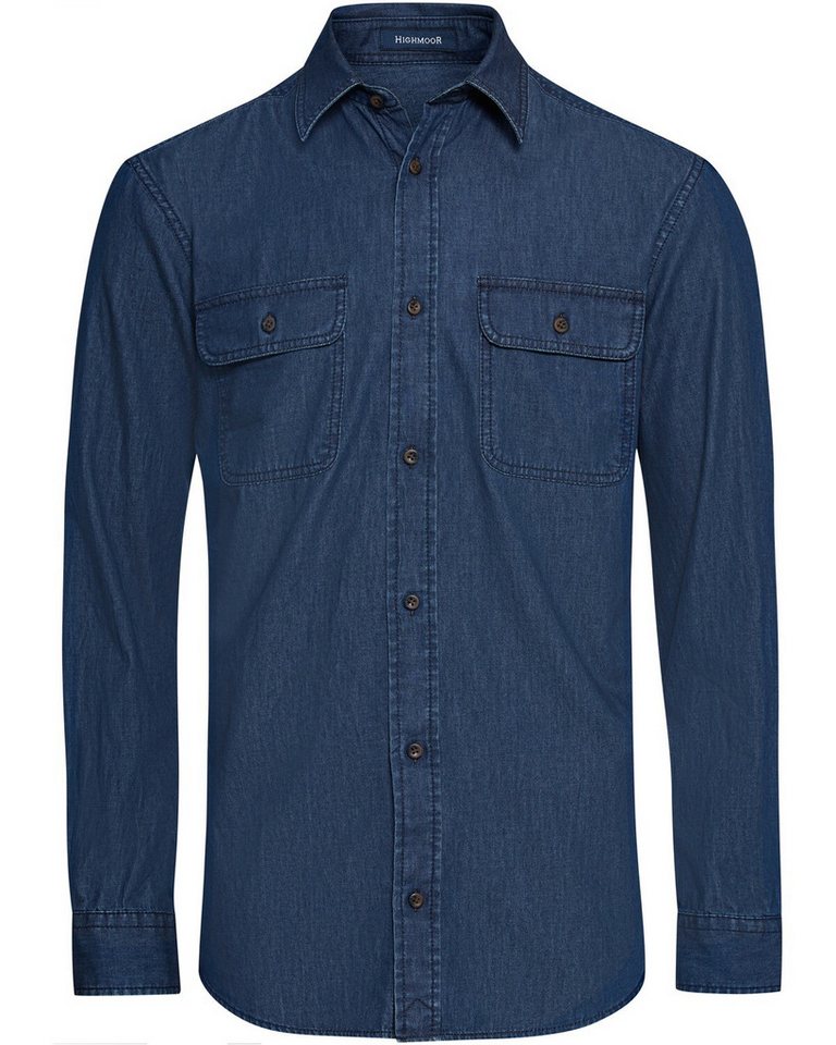Highmoor Jeanshemd Jeanshemd mit Brusttaschen von Highmoor
