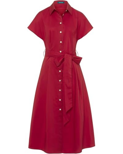 Highmoor Midi-Kleid mit Stoffgürtel Rot 46 von Highmoor