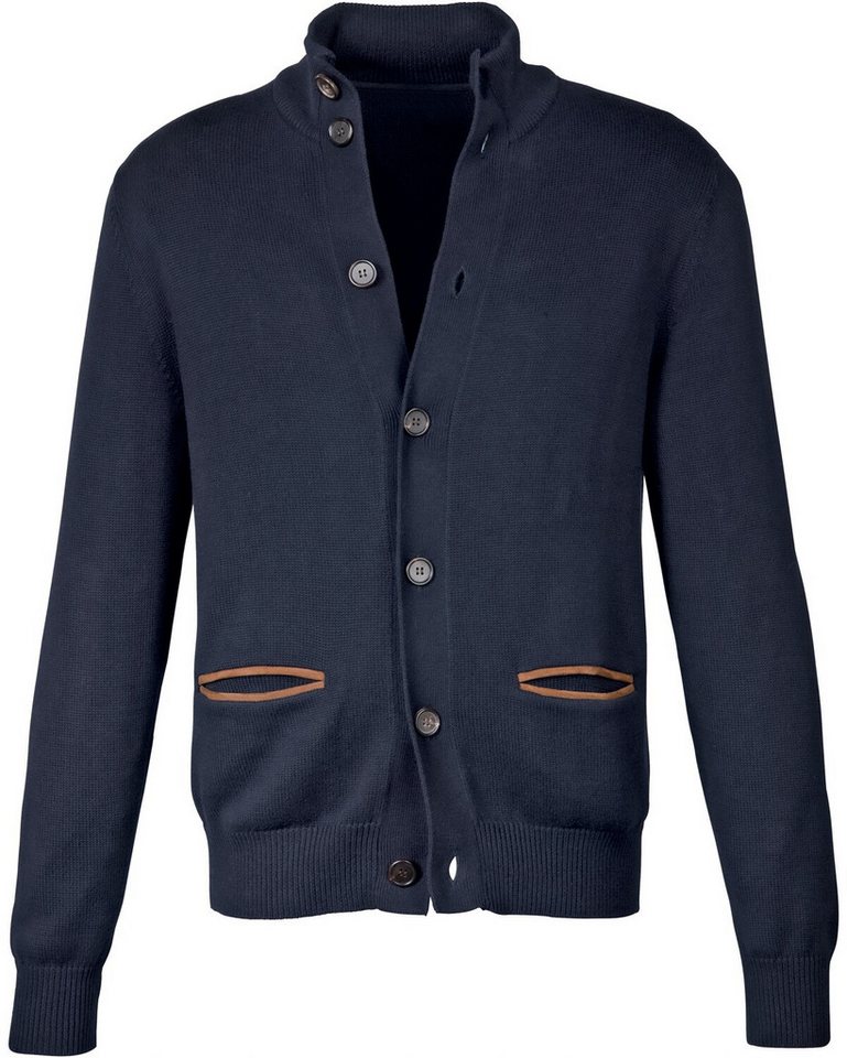 Highmoor Strickjacke Cardigan mit Lederdetails von Highmoor