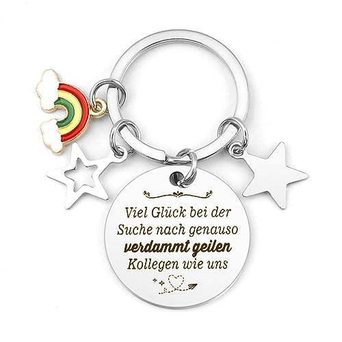 Abschiedsgeschenk Kollegen Schlüsselanhänger neuer Job Geschenke Abschiedsgeschenk Kollegin Jobwechsel kleine Geschenke für Kollegen zum Abschied Schlüsselanhänger mit Gravur Abschied Geschenk von Hightopup