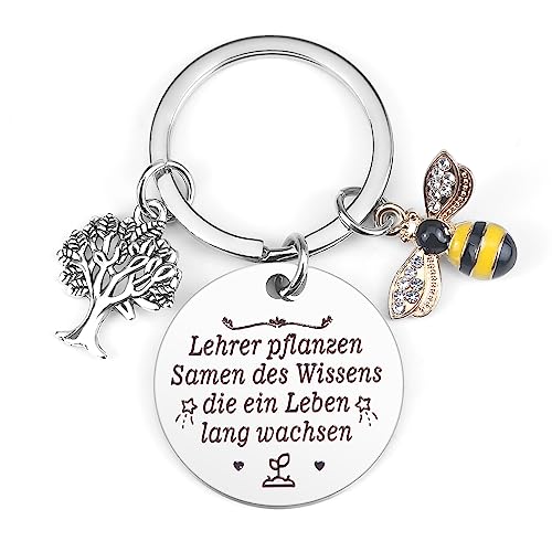 Hightopup Lehrer Geschenk Schlüsselanhänger Erzieherin Abschiedsgeschenk Lehrerin Erzieherin Geschenk zum Abschied Geschenk Lehrer Lehrerinnien Erzieher Erzieherinnen Grundschule Kita Lehrergeschenke von Hightopup