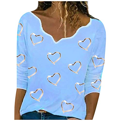 Beste Freunde Pullover Damen Kapuzenpullover Sweatshirt Herbst Winter Langarm für Frauen mit Motiv Herzdruck Asymmetrischer Hals Pullover Langarm T-Shirt Top Bluse Hemd von Higlles