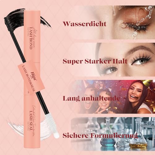 Higu clace Lash Extension Set 120 PCS Lashes Extension Set Wimpernverlängerung Set Mit Lash Kleber Entferner Wimpern Applikatoren für DIY Wimpern Extensions Set von Higu clace