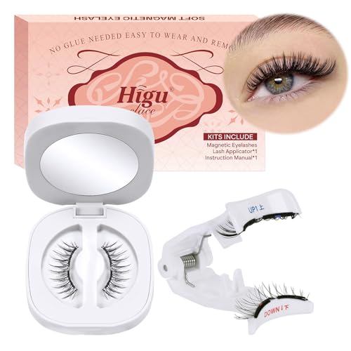 Higu clace Magnetische Wimpern, Magnet Wimpern Ohne Eyeliner,Magnetische Wimpern Natural Look, Stark Magnet Wimpern mit Applikator,Kein Kleber erforderlich Wimpern Magnetic Higu clace Magnetische Wimpern, Magnet Wimpern Ohne Eyeliner,Magnetische Wimpern Natural Look, Stark Magnet Wimpern mit Applikator,Kein Kleber erforderlich Wimpern Magnetic von Higu clace