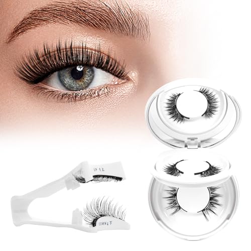 Higu clace Magnetische Wimpern, Magnet Wimpern Ohne Eyeliner,Magnetische Wimpern Natural Look, Stark Magnet Wimpern mit Applikator,Kein Kleber erforderlich Wimpern Magnetic(Style AB) von Higu clace