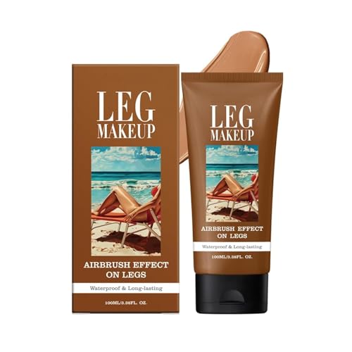 Miracle de Paris Bein Make-up Foundation, Körperabdeckung Perfector, ganz in Teint perfekt für Beine mit Pinsel, Tattoo Full Concealer für den wasserdichten Schweißdofasien zuletzt für die Tagen (#3) von Hikaka