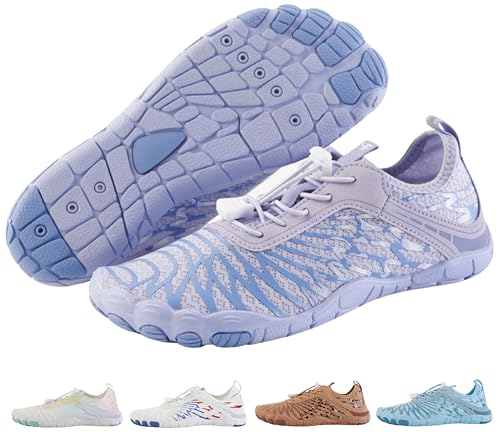 HF Signature Gesunde rutschfeste Barfußschuhe Unisex Walkingschuhe Laufen Täglich, Lavendel, 12-12.5 Wide Women/10-10.5 Wide Men von Hike Footwear