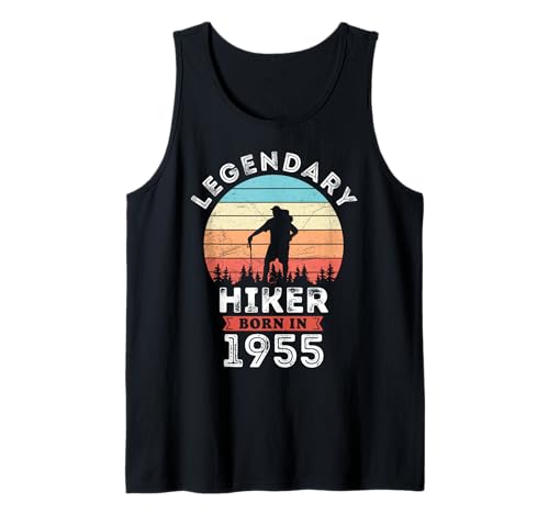 Legendary Hiker Born in 1955, 70th Birthday Men Tank Top Legendary Hiker Born in 1955, 70th Birthday Men Tank Top von Hiker 1955 Legends Gifts for Mens 70th Bday