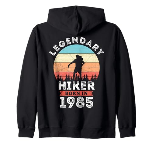 Legendary Hiker Born in 1985, 40th Birthday Men Kapuzenjacke Legendary Hiker Born in 1985, 40th Birthday Men Kapuzenjacke von Hiker 1985 Legends Gifts for Mens 40th Bday