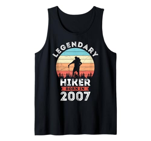 Legendary Hiker Born in 2007, 18. Geburtstag Herren Tank Top Legendary Hiker Born in 2007, 18. Geburtstag Herren Tank Top von Hiker 2007 Legends Gifts for Mens 18th Bday