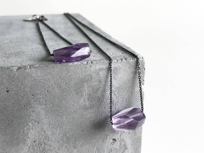 Amethyst | Halskette Armband Und Set Natürliche Handgemachter Schmuck Kostenloser Versand von HilalSecenDesigns