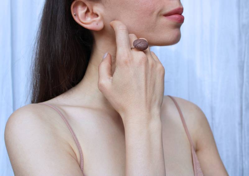 Steinring | Strandstein Ring Silberring Handgemachter Natürlicher Schmuck Geschenk Für Sie Statement Kostenloser Versand von HilalSecenDesigns