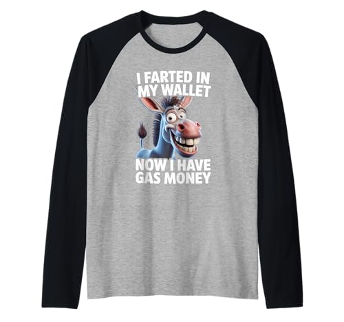 Lustiger Esel Spruch Humorvoll Gas Geldb RSE Witz Damen Herren Raglan Lustiger Esel Spruch Humorvoll Gas Geldb RSE Witz Damen Herren Raglan von Hilarious Animal Fart Comedy Cartoon Meme Dad Mom