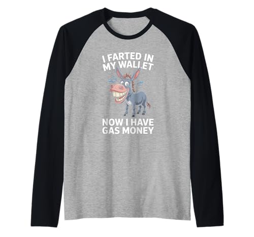 Lustiger Esel Spruch Humorvoll Gas Geldb RSE Witz Damen Herren Raglan Lustiger Esel Spruch Humorvoll Gas Geldb RSE Witz Damen Herren Raglan von Hilarious Animal Fart Comedy Cartoon Meme Dad Mom