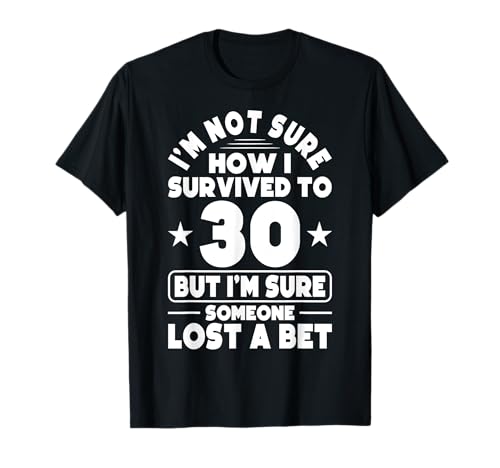 Lustiger Herrengeburtstag zum 30. Geburtstag für Männer, zum 30. Geburtstag T-Shirt Lustiger Herrengeburtstag zum 30. Geburtstag für Männer, zum 30. Geburtstag T-Shirt von Hilarious Milestone Birthday Tees