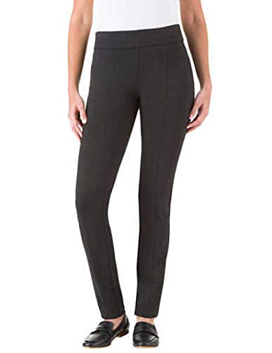 Hilary Radley Damen Slim Fit Ponte Hose mit schmalem Bein - Grau - X-Klein von Hilary Radley