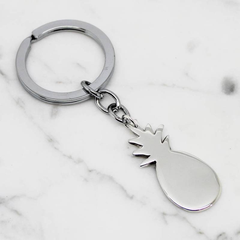 Ananas Sterling Silber Schlüsselanhänger, Ananas, Splitter Geschenke Ananas Sterling Silber Schlüsselanhänger, Ananas, Splitter Geschenke von HilaryandJune